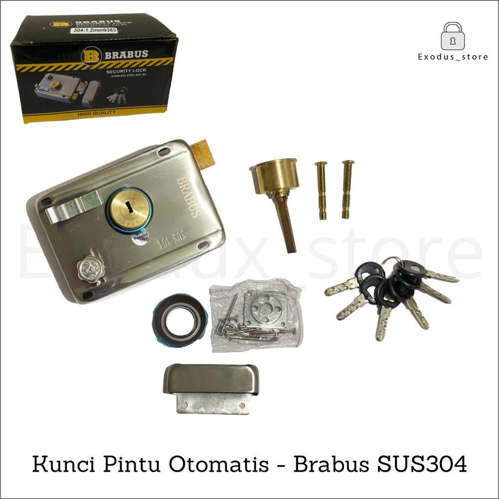 Kunci pintu geser otomatis / pintu besi stainless BRABUS sus-404