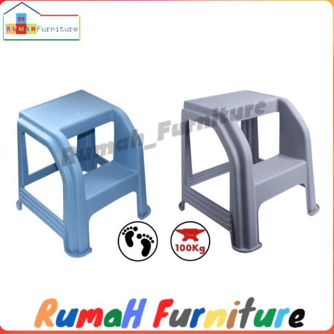 PROMO - Bangku Pijak Bangku Plastik Bangku Tangga Bangku Mini - biru