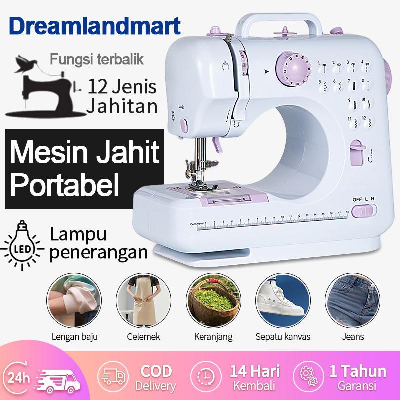 Mesin Jahit Mini Portabel +Lampu/Mesin Jahit Mini / Mesin Jahit Listrik Pakaian Jahit Tangan