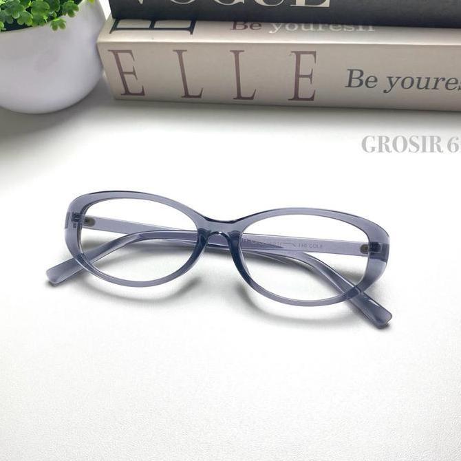 Kacamata Wanita Cat Eyes Terbaru TR85011 Frame Elegan Lensa Anti Radiasi Photocromic & Bluecromic Co