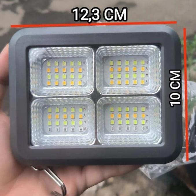 TERMURAH - KAWACHI LAMPU EMERGENCY LED SOROT SOLAR PANEL LAMP FHS-10 10 WATT IP66