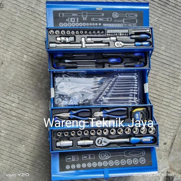SANDS Toolkit 91Pcs Tool kit Set Metal Case 91 Pcs Tool Box 91Pcs/Pc