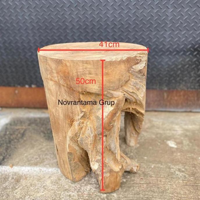 NEW - Stool Roodwood Bulat / Stool Akar Bulat / Stool Jati akar /  Kursi Rustik Jati / Kursi Akar Ja