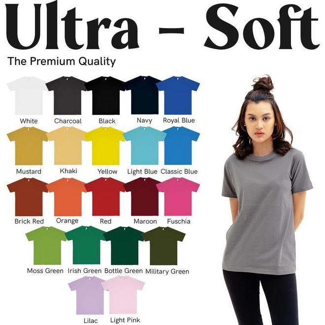 Kaos Polos Y&S Ultra Soft