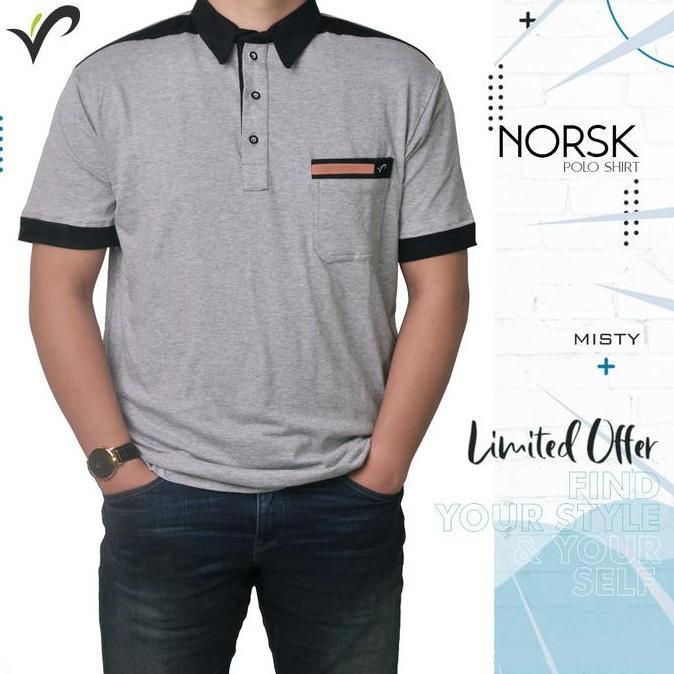 Kaos Polo Shirt Kerah Pria Wangki Big Size Golf Original - Norsk