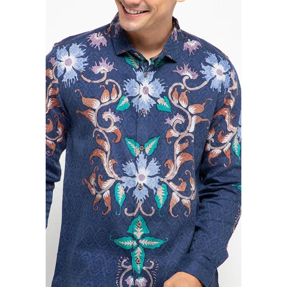 Manzone Kemeja Batik Pria Lengan Panjang Modern Fit Haditama-Handmade-