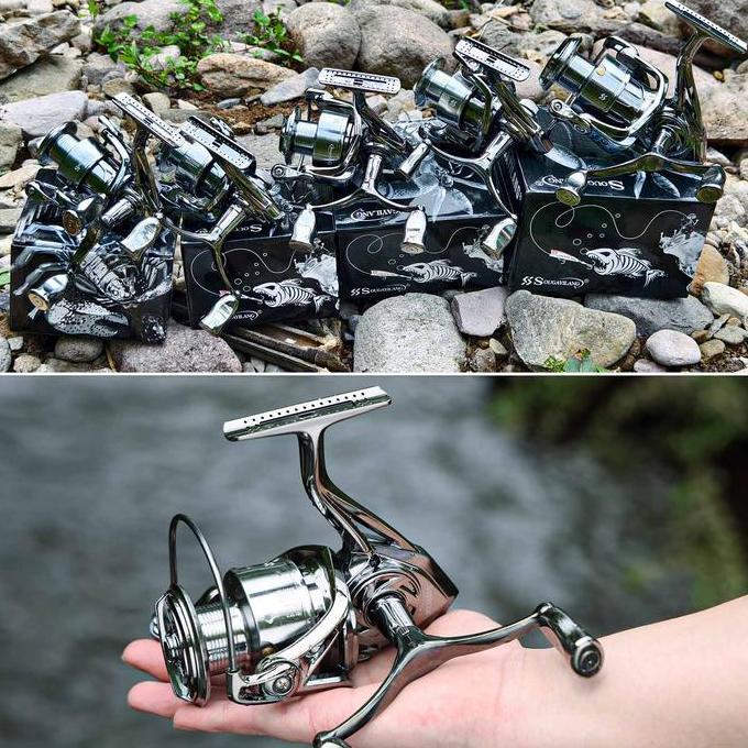 Sougayilang [COD] Reel Pancing Metal Power Handle Two-Way 12+1BB Max Drag 22LB Katrol Kerekan Alat P