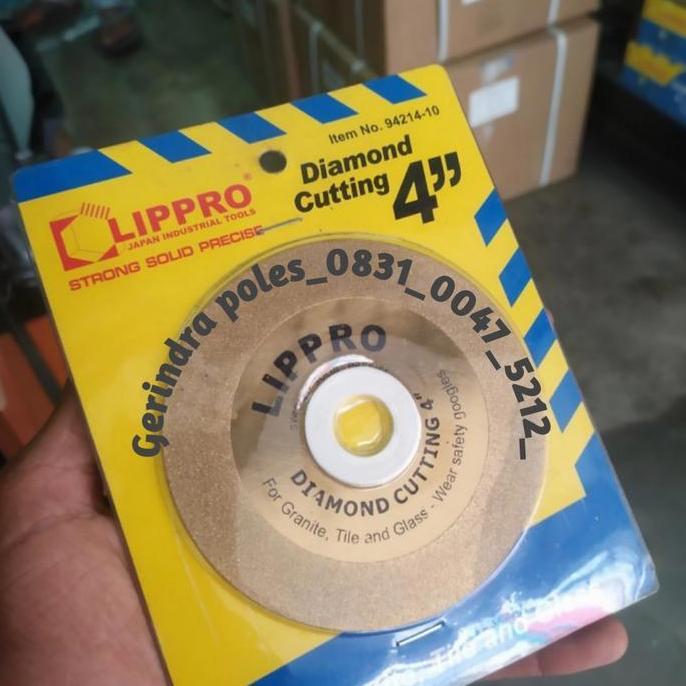 mata gerinda poles dan potong kaca Lippro size 4 inch gerinda poles