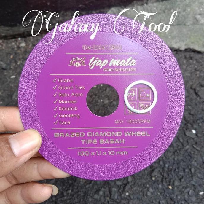 Mata Gerinda Potong keramik Granit 4"Tjap mata Pisau pemotong batu alam genteng kaca Original