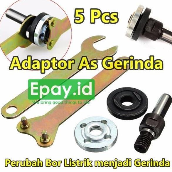 Adaptor Mata Gerinda Perubah Bor menjadi As Gerinda / Amplas