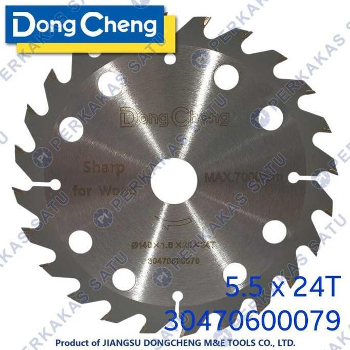 MATA CIRCULAR SAW BLADE 5.5" X 24T DONGCHENG TCT SAW BLADE WOOD ATB 5.5 INCH INCI POTONG KAYU
