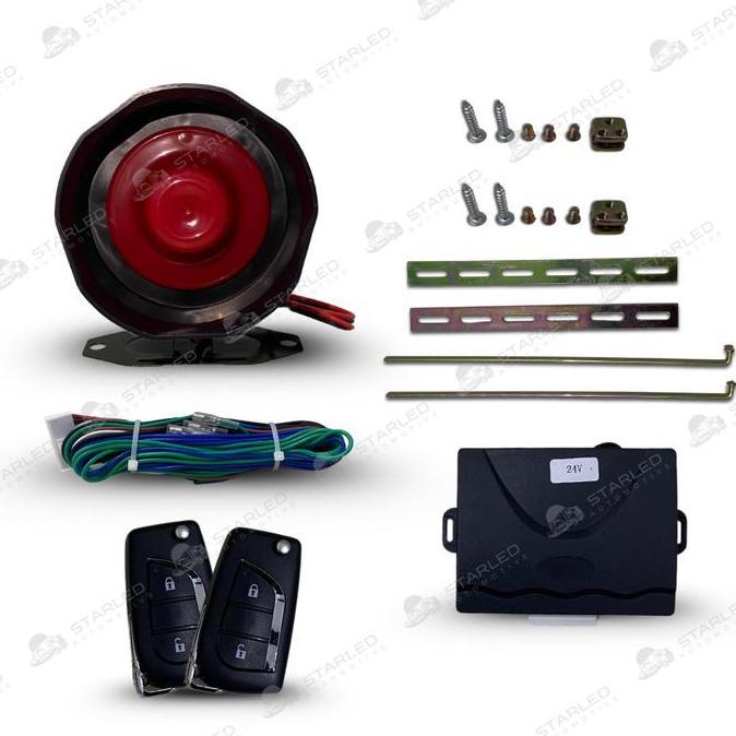 CENTRAL LOCK DAN ALARM MOBIL CENTRAL LOCK DOOR KOMPLIT PENGUNCI DAN REMOT 24VOLT
