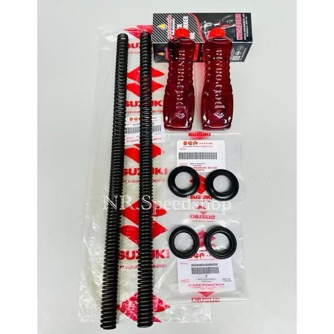 Paket Per Shock Satria Fu 150 Per Sok Depan + Seal Shock + Oli Shock SGP [terbaik]