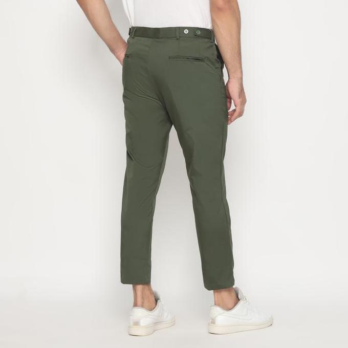 Mevano Ankle Chinos Pants Hijau/Ankle Pants Chinos/Ankle Pants Pria