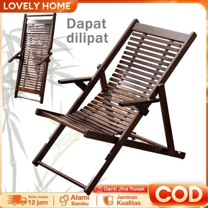 BEBAS ONGKIR - LOVE Kursi Bambu/Kursi Santai/Kursi lipat/Kursi multifungsi/Kursi Rumah/Kursi Santai 