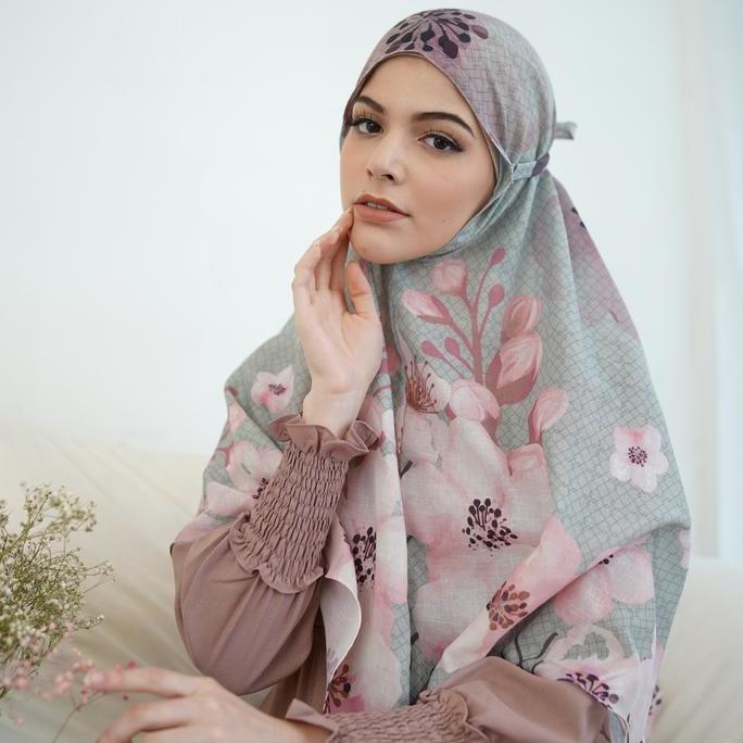 Hijab Bergo- Hijab Instan Sakura warna Olive (hijau) Terlaris