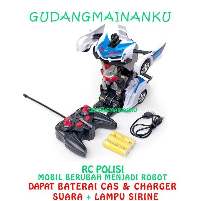 LAMPU DAN SUARA SIRINE (PAKAI BATERAI CAS) Mobil Remot Robot Polisi RC Remote Control Ada Suara & La