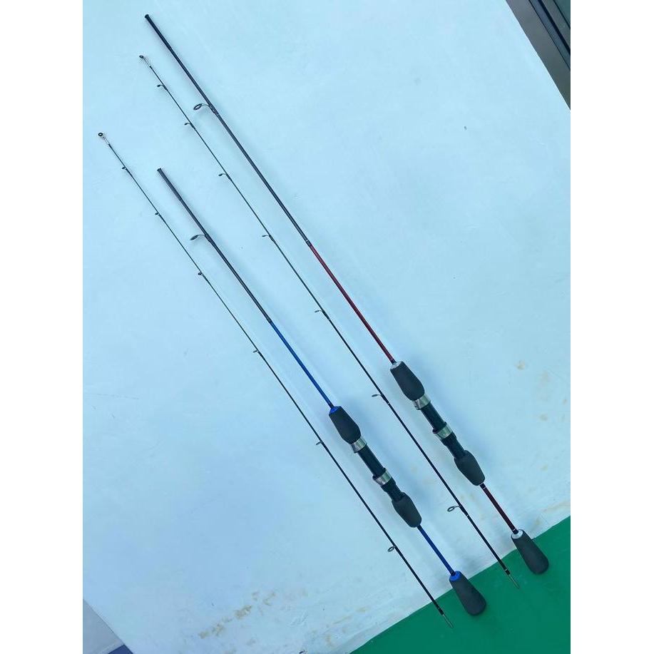 Joran Pancing TSURIKAMI SHISAMO Ultralight 165cm dan 180cm Sambung 2 Fiber Solid cocok buat udang , 