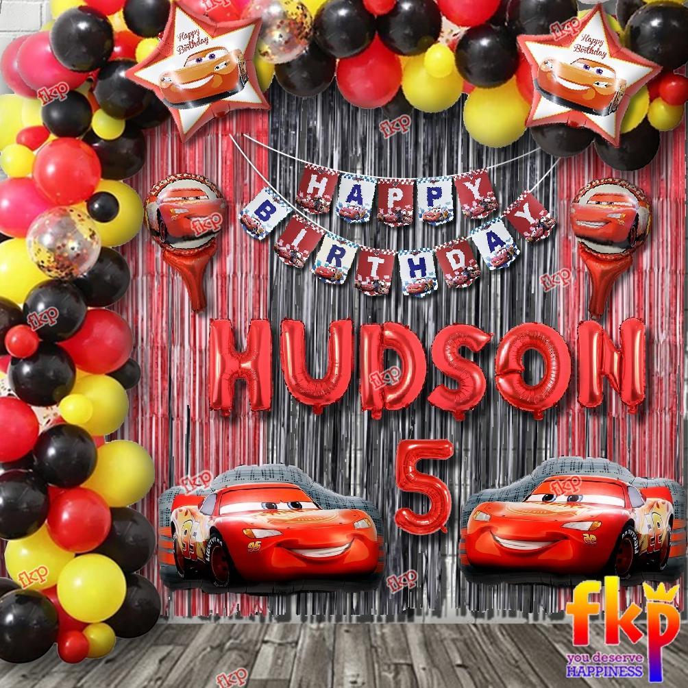Fun Kids Party Set Dekorasi Tema Cars / Dekorasi Ulang tahun Tema Cars / Dekorasi Ultah Mcqueen / De