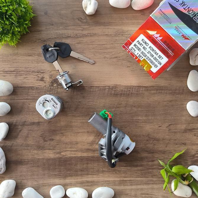 KUNCI KONTAK SET+KUNCI JOK SMASH 110 SMASH NEW SMASH R NEW SHOGUN 125