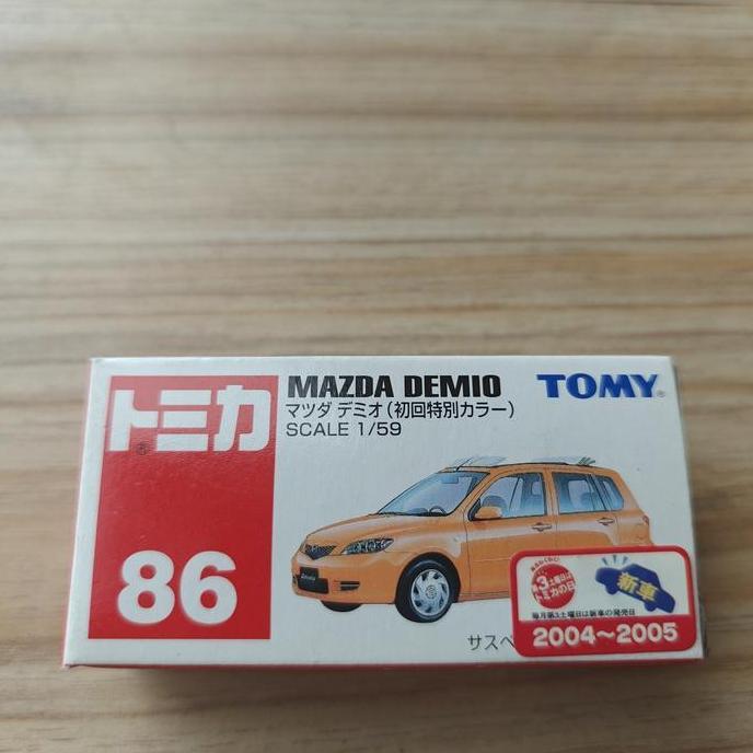 tomica 86 mazda demio special color orange