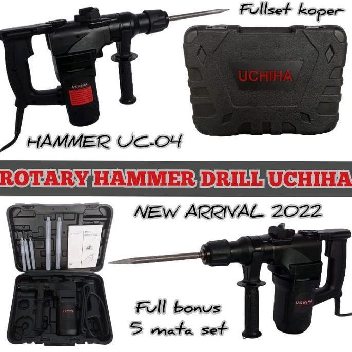 UCHIHA Type UC-04 bor hammer drill rotary bobok beton tembok japan teknologi new 2022