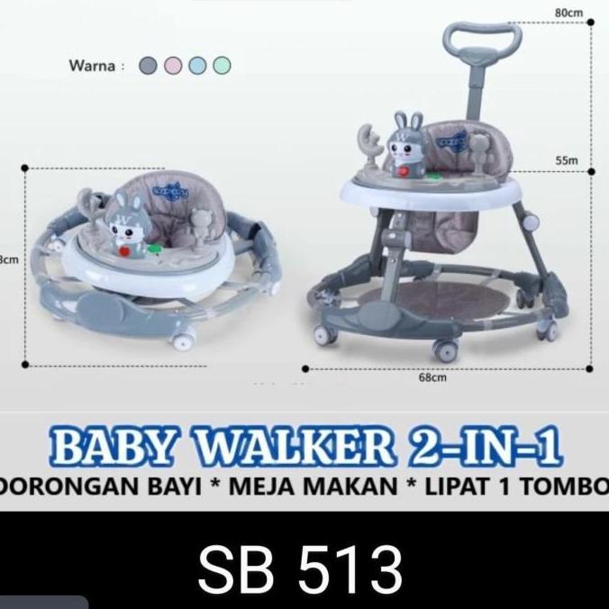 Baby Walker Space Baby SB 513 SB513 SB-513 baby walker + dorongan