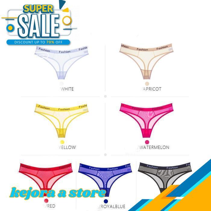 CELANA DALAM WANITA  G STRING SEAMLESS TRANSPARAN CELANA DALAM C183 BY KEJORA STORE