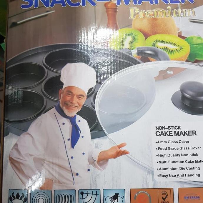 Happycall cetakan kue teflon lubang 12 datar lumpur.