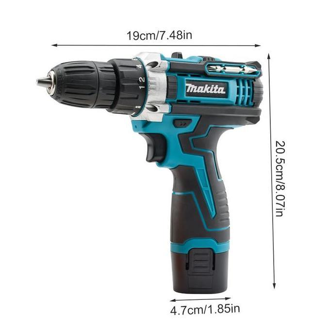 [Makita] Bor listrik genggam isi ulang 96V | 1350r/menit Bor tanpa kabel/bor tangan listrik/alat bor