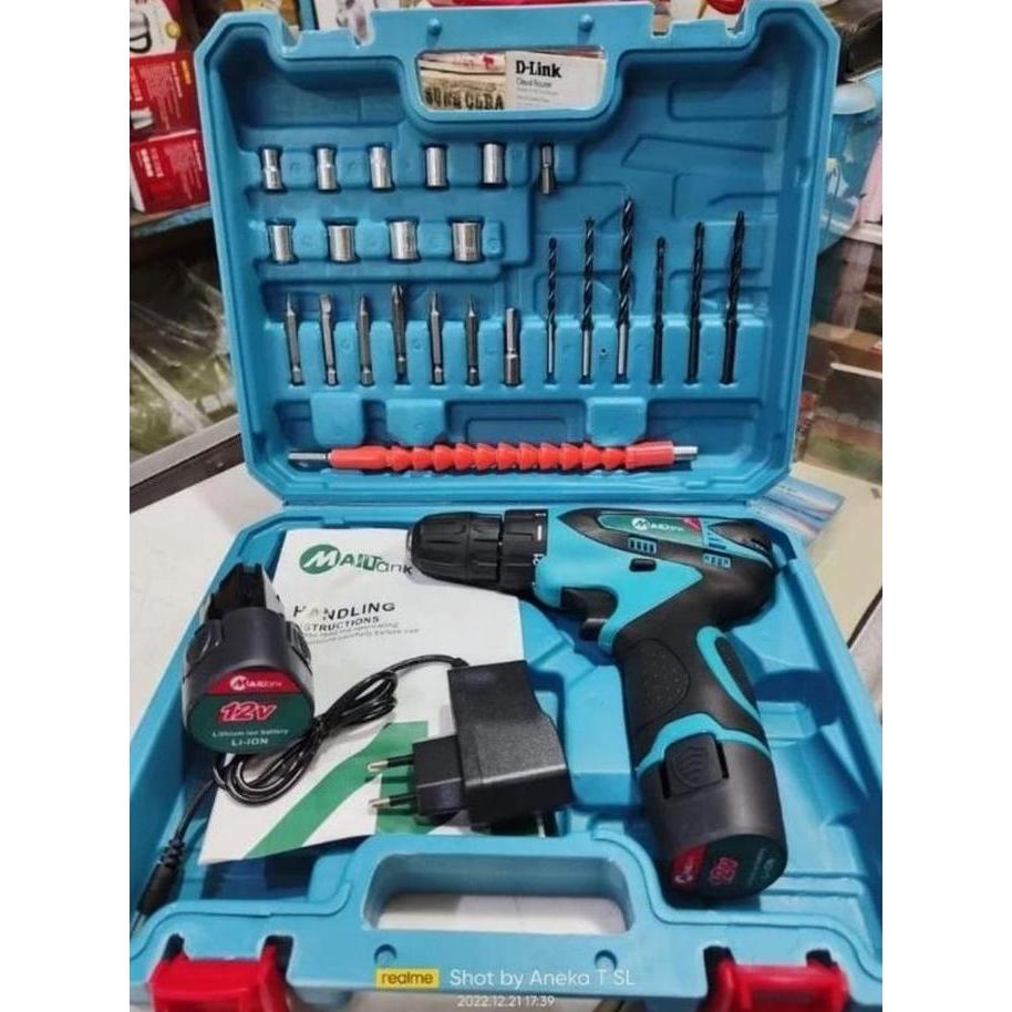 MESIN BOR CORDLESS DRILL SH191 12V MAILTANK