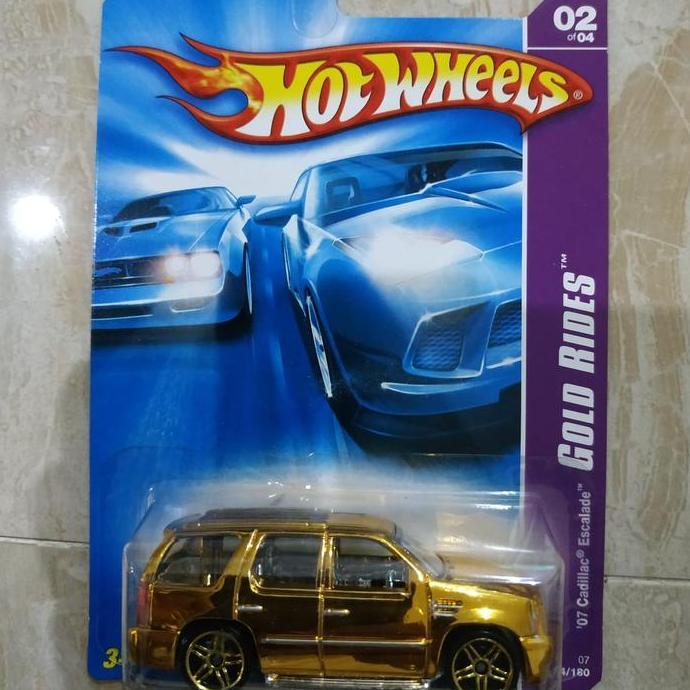 Hotwheels Cadillac Escalade Gold Rides Collectible Rare Antik