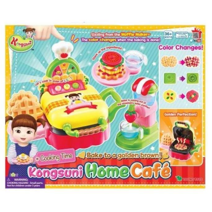 Kongsuni Home Waffel Cafe - Mainan Memasak Anak Color Change Korea
