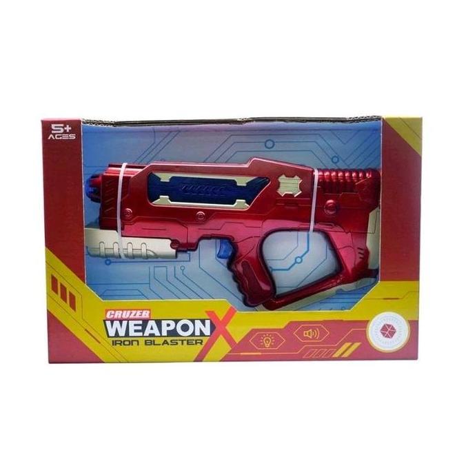 Mainan Tembakan Cruzer Weapon-X Iron Blaster Toys Kingdom Kidz Station