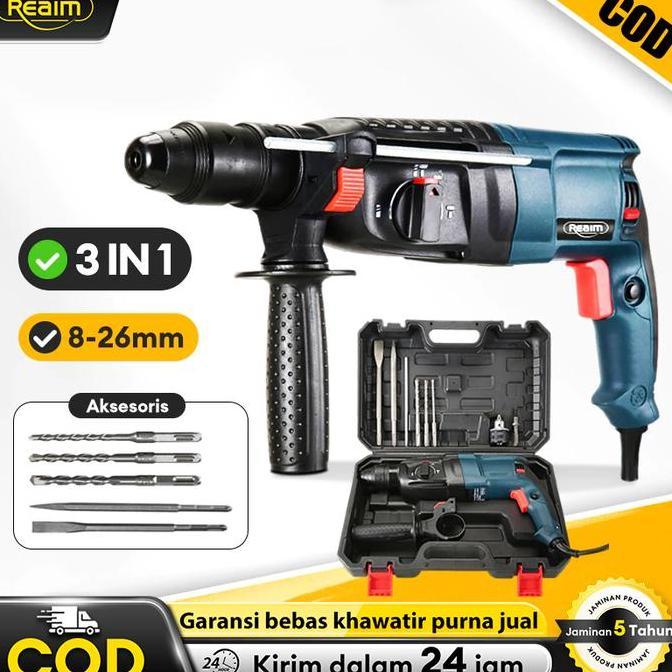 Reaim Hammer Drill Bor Rotary Mesin Bobok Beton Jack Hammer Drill Mesin Bor Beton Bor Drill Beton Me