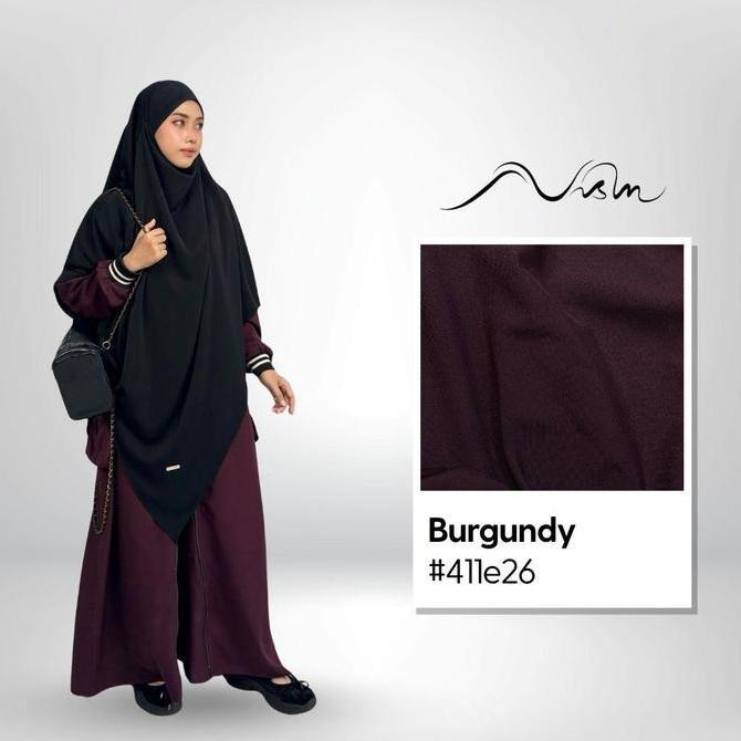 NEW RIBSTREE Abaya By Nisin Hijab Official - Desain Original Gamis Wanita Elegan Terlaris