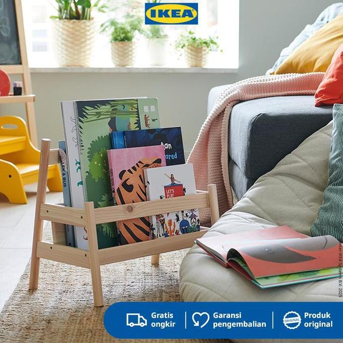 Promo IKEA FLISAT Rak Display Buku Bahan Kayu Furniture Diskon