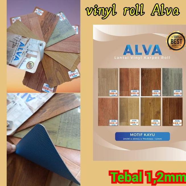 Kaet Lantai Vinyl Roll Tebal 1.2Mm Vinyl Korea
