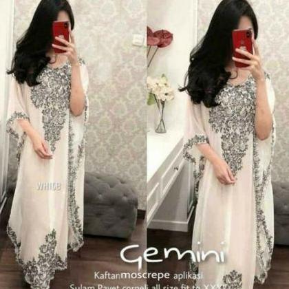 BAJU KAFTAN BORDIR PAYET JUMBO / KAFTAN MODERN Terlaris