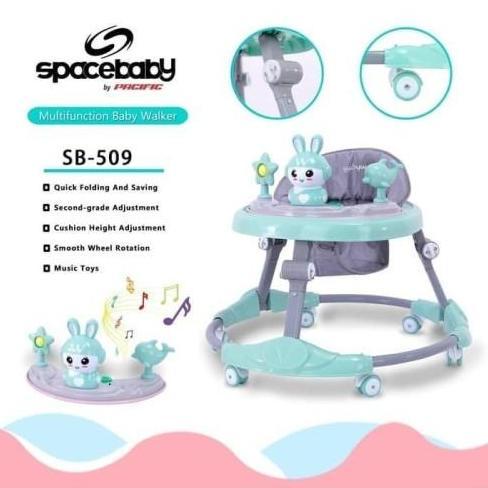 BEST SELLER BabyWalker SpaceBaby SB509 mainan dan musik TERBARU Bayi Roda