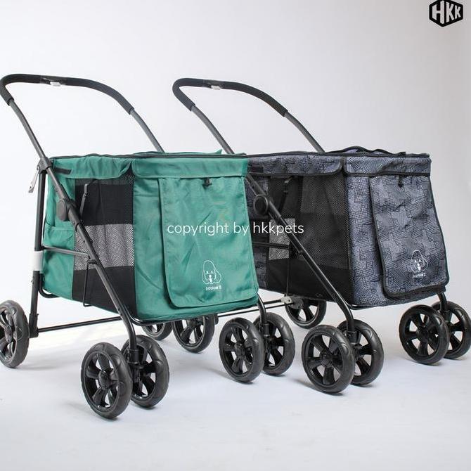 Doupawz jumbo pet stroller troli anjing