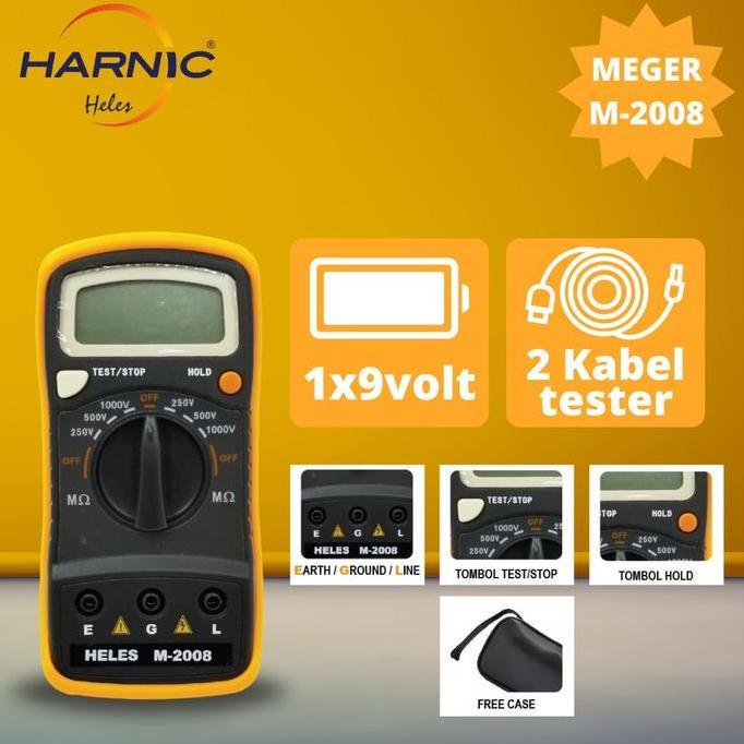 MULTI TESTER DIGITAL - MEGER - HLM 2008 ORIGINAL HELES ORIGINAL DAN TERPERCAYA