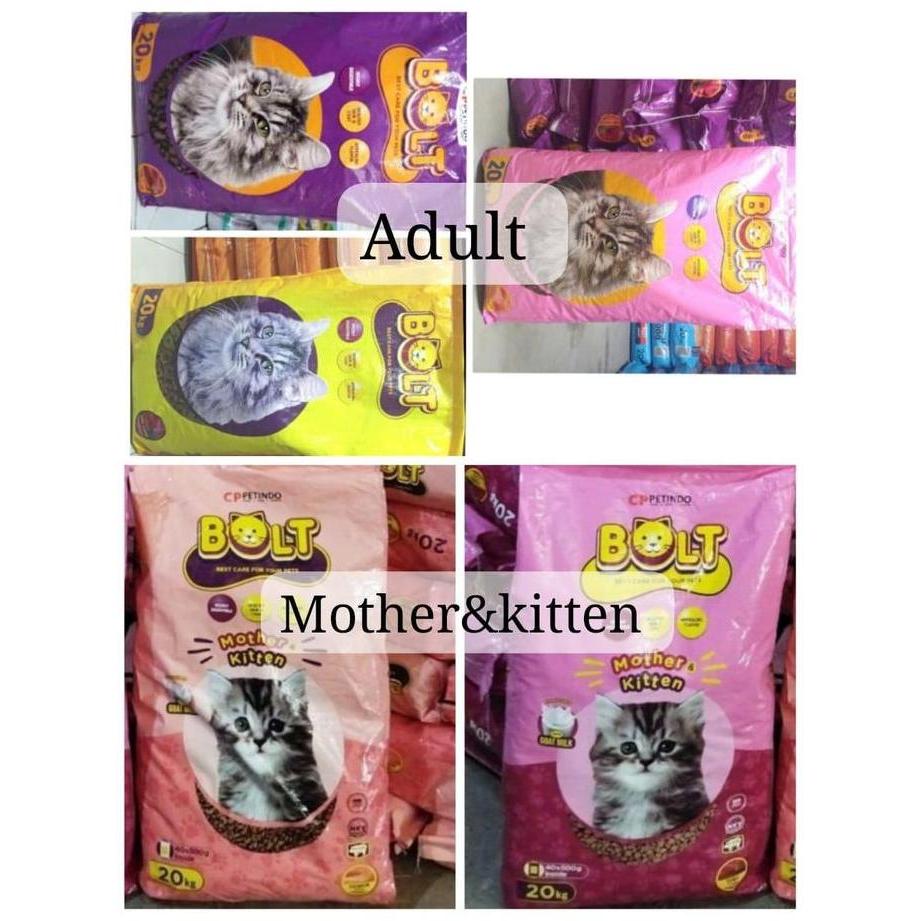 NEW Bolt Cat 20kg / BOLT CAT IKAN 20KG / BOLT CAT SALMON 20KG / BOLT CAT DONAT 20 KG / BOLT CAT MOTH