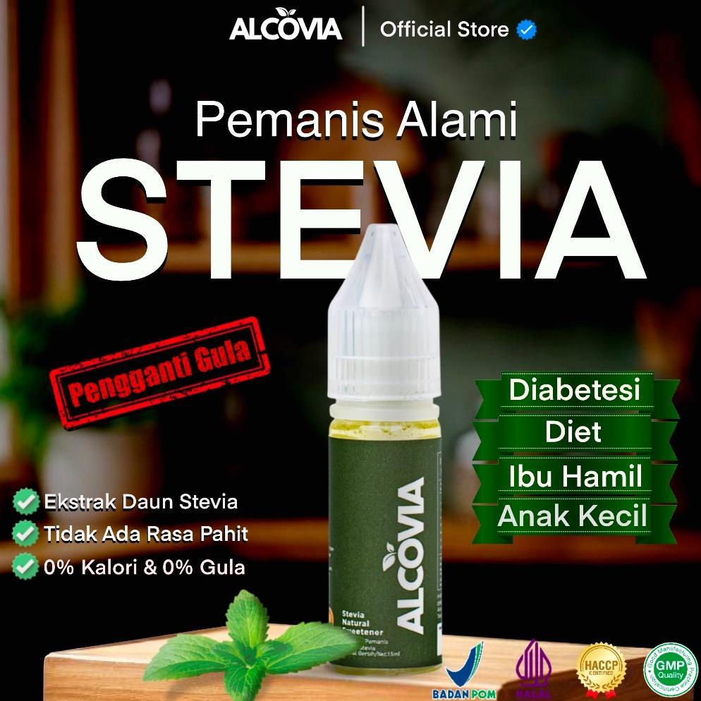 Alcovia Stevia Tetes Pemanis Alami Pengganti Gula - 15ml