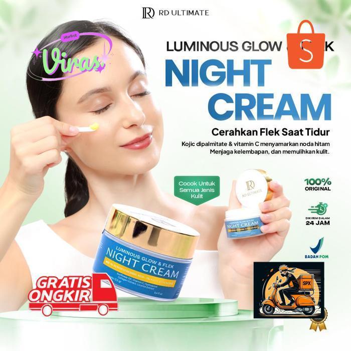 hj-43 CREAM RD ULTIMATE - PAKET FLEK FREE SERUM GOLD UNTUK ATASI NODA HITAM PADA WAJAH DAN ANTI AGIN