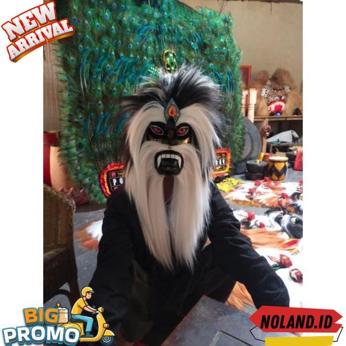 Topeng Bujang Ganong Topeng Ganongan Ponorogo Topeng  Hitam [Br 1111]