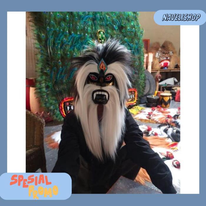 Topeng Bujang Ganong Topeng Ganongan Ponorogo Topeng  Hitam [Br 1111]