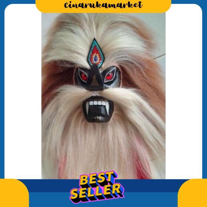 Topeng Bujang Ganong Topeng Ganongan Ponorogo Topeng  Hitam [Br 1111]