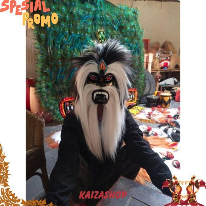 Topeng Bujang Ganong Topeng Ganongan Ponorogo Topeng  Hitam [Br 1111]