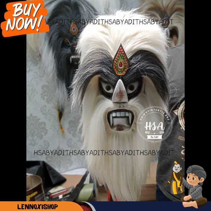 Topeng Ganongan/Bujang Ganong Rambut Putih [Br 1111]